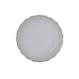Kütahya Porselen Bone Luz Platin Fileli Çukur Tabak 20cm Tekli Krem