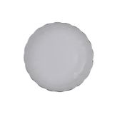 Kütahya Porselen Bone Luz Platin Fileli Çukur Tabak 20Cm Tekli