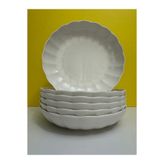 Kütahya Porselen Krem Porselen 22 Cm Yemek Tabağı 6 Lı