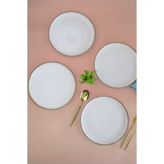 Kütahya Porselen Moderna Pasta Tabağı Tarçın 21Cm 4 Lü