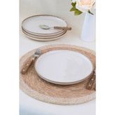 Kütahya Porselen Moderna Pasta Takımı Tarçın 4 Parça 21CM MOD21DUS4730P02 - 21 x 21 cm