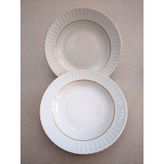 Kütahya Porselen Yaldızlı Gold 22 cm Çukur Tabak
