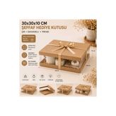 kutula 32 Kraft hediye kutusu 30*30*10