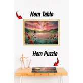 Kututr Ahşap Çerçeveli Puzzle - Tablo Hthp - 016