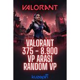 kuzepin Valorant 375 - 8.900 Vp Arasi Random Vp