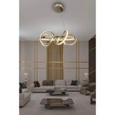 Kuzey Modern Sarkıt LED Avize 40 cm - 1 - Krom