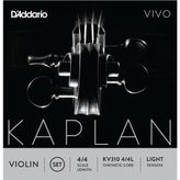 KV310L Keman Tel Seti, Kaplan Vıvo, 4/4 Scale, Lıght Tens