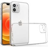 Kvy Iphone 12 Kamera Korumalı Süper Silikon Kılıf - Şeffaf