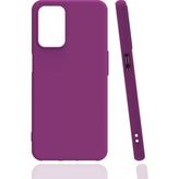 Kvy Oppo A55 Biye Silikon Kılıf - Mor