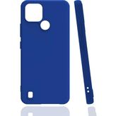 Kvy Realme C21 Biye Silikon Kılıf - Mavi