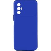 Kvy Tecno Spark 8 Pro Biye Silikon Kılıf - Mavi