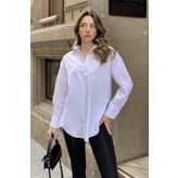 la & vetta Beyaz Oxford Oversize Gömlek