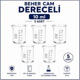 Labolist Beher Cam Dereceli 10 ml 5 Adet