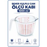 Labolist Beher Kulplu Cam 1000 ml - Ölçü Kabı