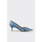 Lacivert Deri Kadın Stiletto