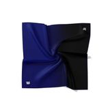 Lacivert Geçişli Twill İpek Eşarp