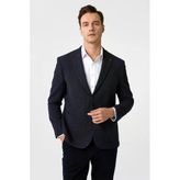 Lacivert Regular Fit Desenli 4 Drop Ceket