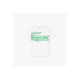 Lacoste Çocuk Bisiklet Yaka Baskılı Beyaz T-shirt