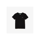 Lacoste Çocuk Bisiklet Yaka Siyah T-Shirt