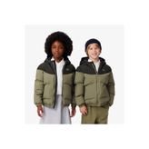 Lacoste Çocuk Kapüşonlu Renk Bloklu Haki Mont