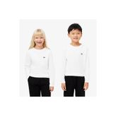 Lacoste Çocuk Uzun Kollu Bisiklet Yaka Beyaz T-Shirt