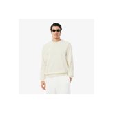 Lacoste Erkek Classic Fit Bisiklet Yaka Beyaz Sweatshirt
