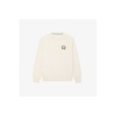Lacoste Erkek Classic Fit Bisiklet Yaka Krem Sweatshirt