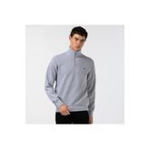 Lacoste Erkek Classic Fit Yarım Fermuarlı Gri Sweatshirt