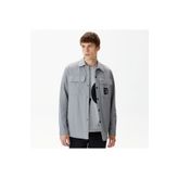 Lacoste Erkek Regular Fit Baskılı Gri Gömlek