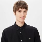 Lacoste Erkek Slim Fit Keten Siyah Gömlek