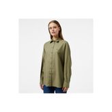 Lacoste Kadın Loose Fit Haki Yün Karışımlı Gömlek