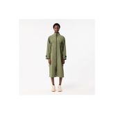 Lacoste Kadın Oversize Fit Kapüşonlu Haki Trençkot