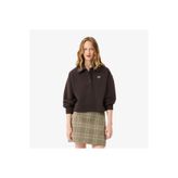 Lacoste Kadın Oversize Fit Polo Yaka Kahverengi Sweatshirt