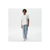 Lacoste Kadın Relaxed Fit Bisiklet Yaka Beyaz T-shirt