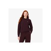 Lacoste Kadın Relaxed Fit Bisiklet Yaka Bordo Sweatshirt