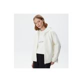 Lacoste Kadın Relaxed Fit Kapüşonlu Beyaz Sweatshirt