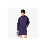 Lacoste Kadın Relaxed Fit Kapüşonlu Mor Sweatshirt