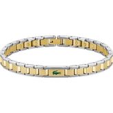 Lacoste LACJ2040586 Altın Rengi Metalik Gri Çelik Erkek Bileklik - Standart