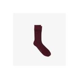 Lacoste Unisex Çizgili Bordo Çorap