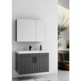 Lake Antrasit 80 Cm Banyo Dolabı
