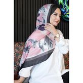 Lale Desen Pembe Soft Pamuk Şal