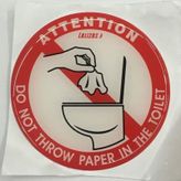Lalizas "Tuvalate Çöp Atmayınız" Silikon Sticker