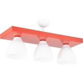 Lambadar Tekli Kare Kırmızı Spor Model Modern Avize - 3