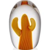 La'Medore Cactus 8x8x13 cm Orange Glass Decor