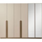 Lamina 6 Kapılı Gardrop - Bej