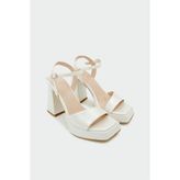 Laminta Jesse Platform Ivory Gelin Ayakkabısı