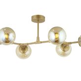 Lampaluce Dritto Modern Avize Altılı Sarı