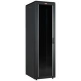 Lande 32U 600x800 Siyah Tekerlekli Rack Kabin