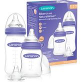 Lansinoh Hoşgeldin Bebek Biberon ve Naturalwave Biberon Emziği Başlangıç Seti