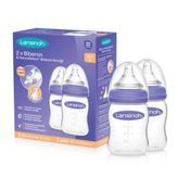 Lansinoh Natural Wave 2x160 ml Silikon Uç Emzikli Biberon Seti